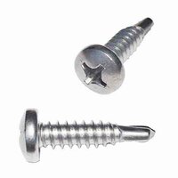 TEKP1012S #10 X 1/2" Pan Head, Phillips, Self-Drilling Screw, 410 Stainless